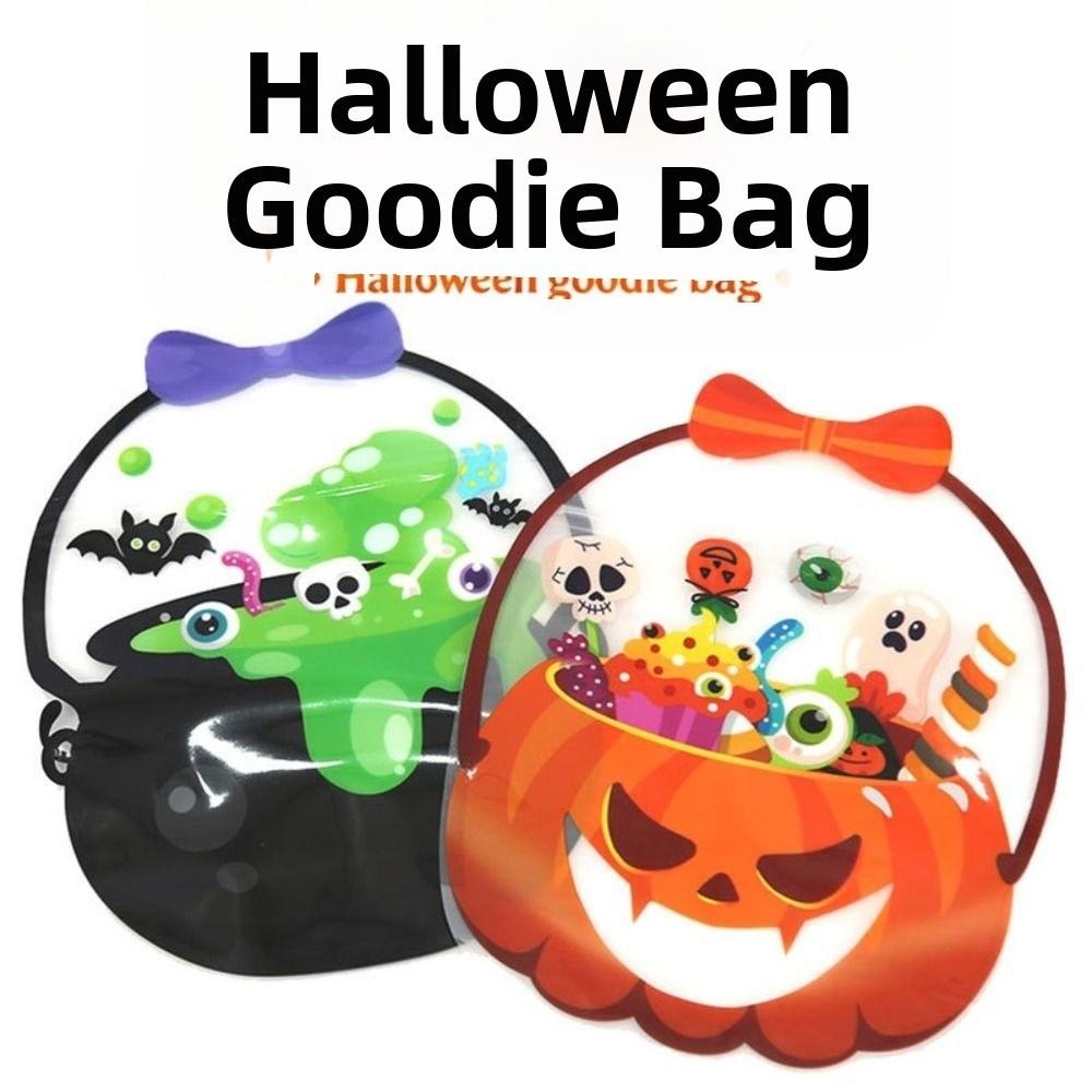 10Pcs Reusable Self Sealing Bags Plastic Snacks Storage Bags Candy Packaging Bag Festival