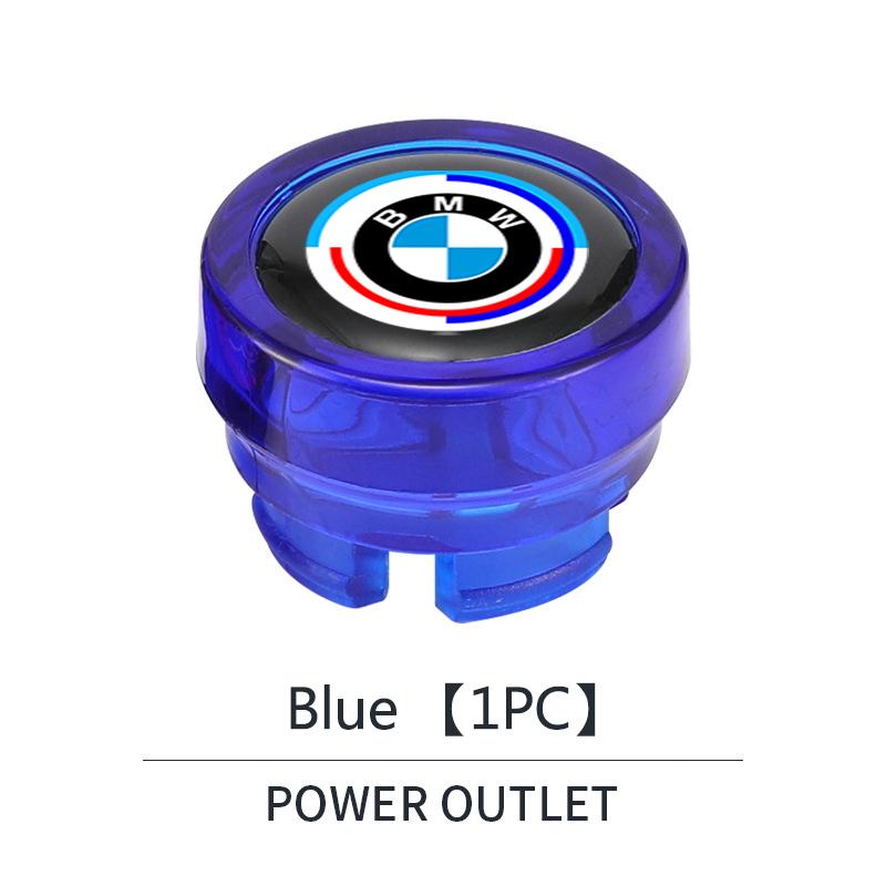hrlcu10 Car Cigarette Lighter Cover Button Protective Case Anti Dust Cap Decoration For BMW 50th Anniversary 1 3 5 7 series E83 F16 E70