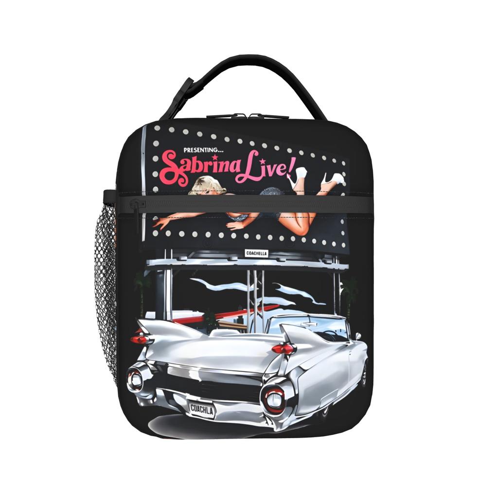 Insulated Lunch Boxes Sabrina Carpenter music festival 2026 Merch Storage Food Box Fashion Cooler Thermal Bento Box For Travel