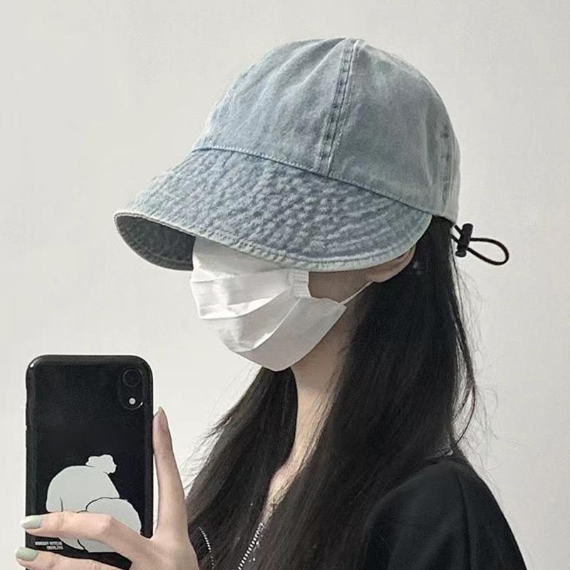 Складная широкополая джинсовая шляпа женская регулируемая пляжная шляпа-ведро летняя защита от солнца козырьки рыбацкая кепка панама