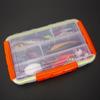 Waterproof Fishing Tackle Hooks Organizers Box Divide Box with Adjustable Dividers Transparent Fishing Lure Storage Box