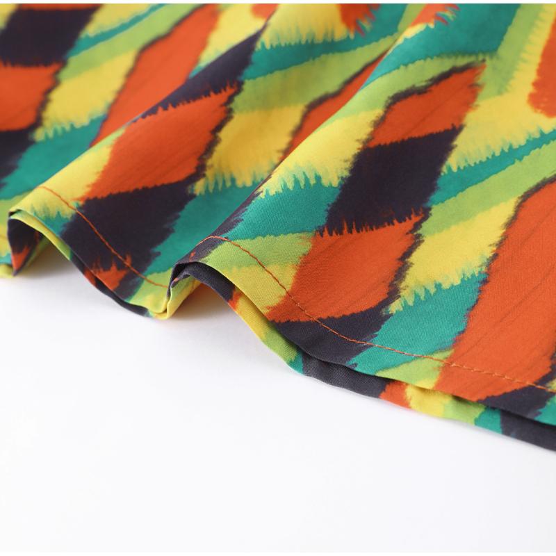 Контрастные платья-макси с принтом на бретельках для женщин, пляжное цветное свободное платье без рукавов с открытой спиной, летнее платье для отдыха