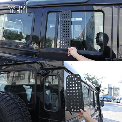 Для Land Rover Defender 90 110 2004-2018 Черная Алюминиевая Защитная Пластина-Накладка на Заднюю Дверь, Крышу, Боковое Окно Автомобиля Автоаксессуары