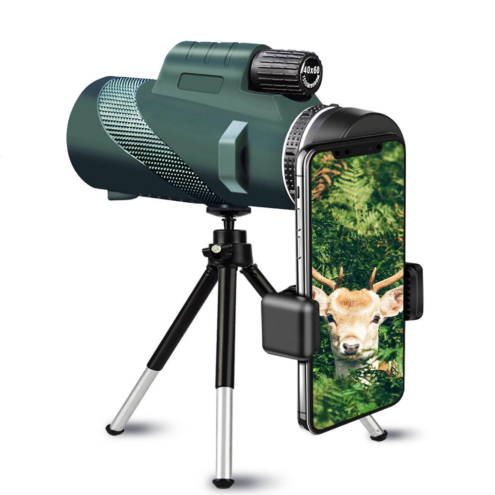40x60 HD Monocular Telescope with Low Light Night Vision and High Magnification