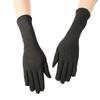 Spring Thin Mid-long Embroidered Breathable Stretch Sunscreen Gloves Mittens Driving Glove Anti UV