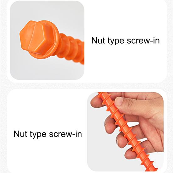 6Pcs 26.6CM Screw-in Tent Stake Heavy Duty Multi-functional Outdoor Garden Yard Camping