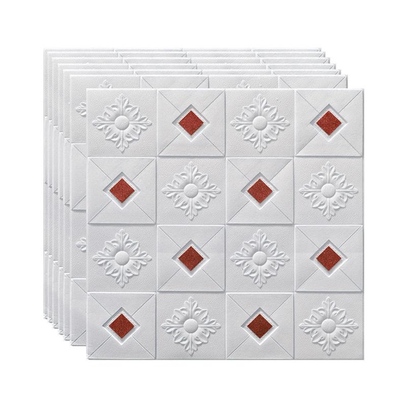 3D стерео наклейки на стену, самоклеящиеся потолочные декоративные панели большого размера, пенопластовые обои для гостиной, домашний декор