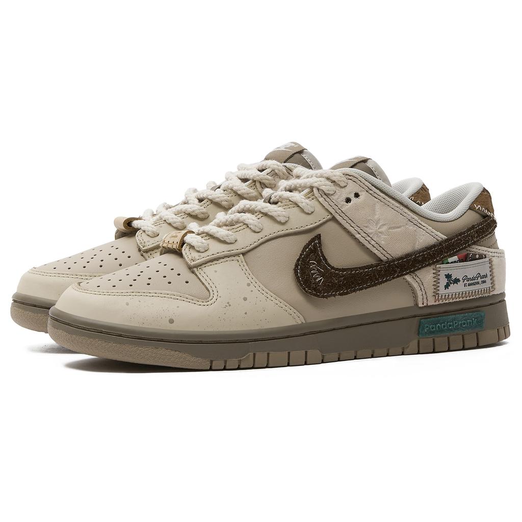 Nike Кроссовки Dunk Скользкие Устойчивые к истиранию Низкие Кеды для скейтбординга Унисекс Бежевый Коричневый HQ1175-240(КомандаH-S-BOX)
