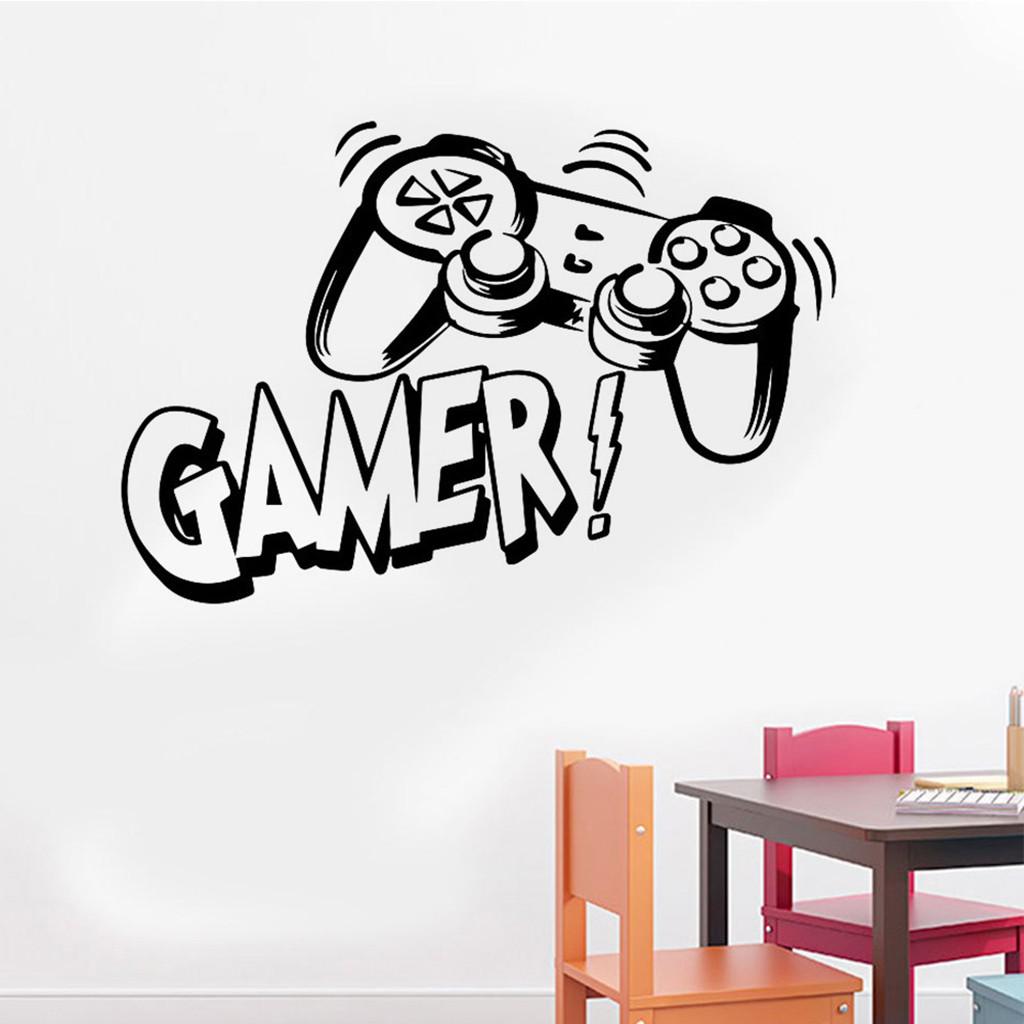 Game Controller Wall Decals Sticker for Boys Room Kids Playroom Bedroom Decor