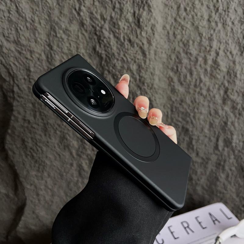 Чехол для OPPO Find N5 Магнитный Матовый с ощущением кожи Складная крышка Поддержка беспроводной зарядки для OPPO Find N 5