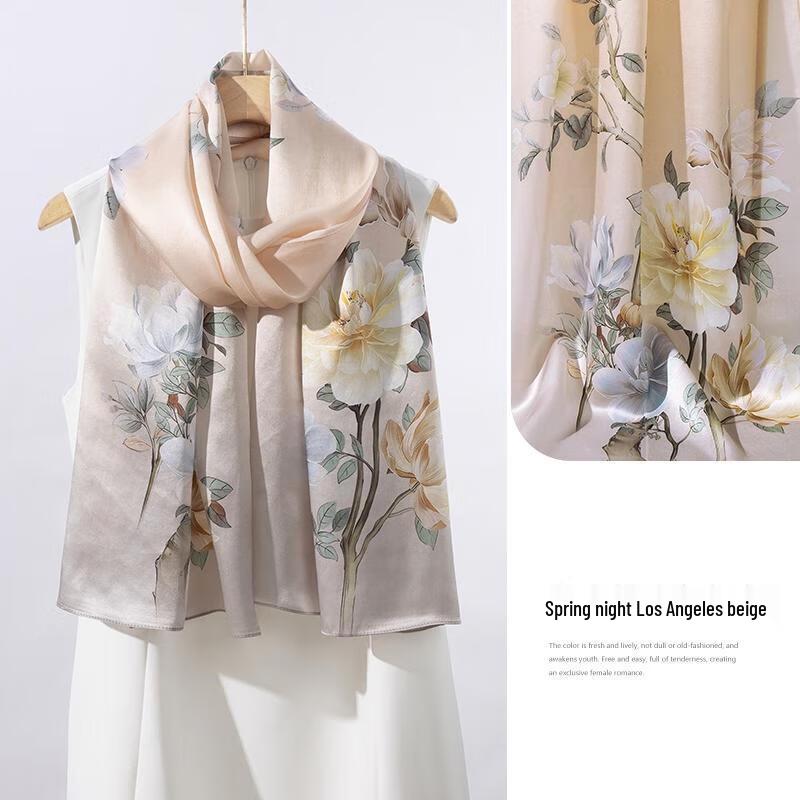 HANDUNYOU British Style Mulberry Silk Scarf Gift Set