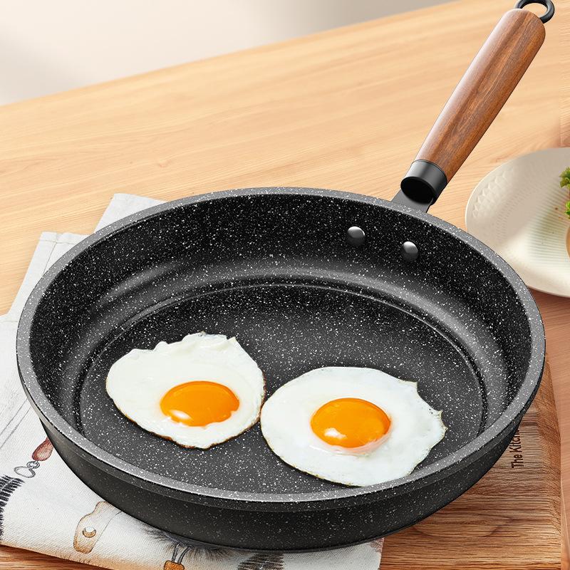 Maifan Stone Non-Stick Frying Pan, Multifunctional Flat-Bottom Pan for Gas or Induction Cooktops