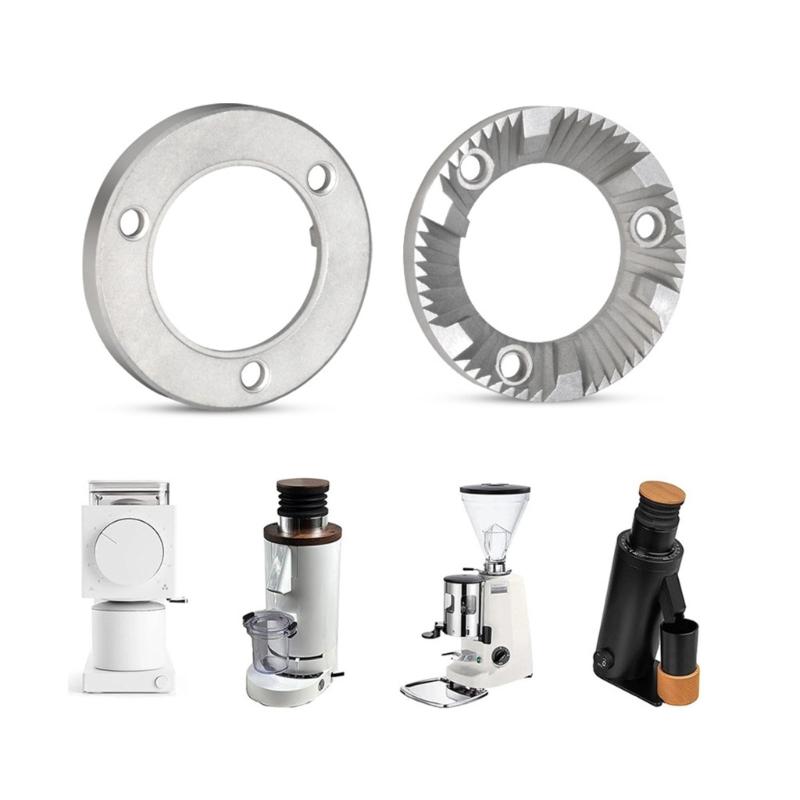 Набор из 2 прецизионно спроектированных 40-мм кофейных жерновов, конструкция из нержавеющей стали, эффективность резки, снижение нагрева