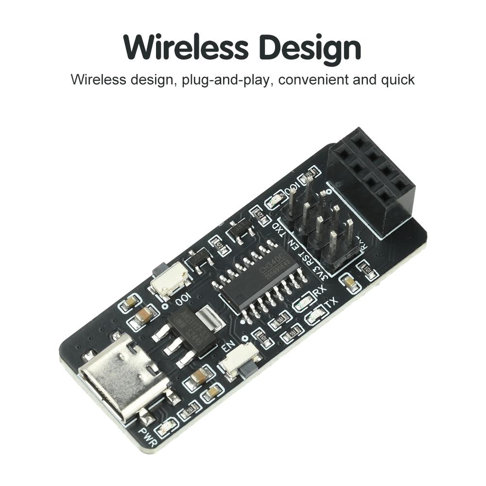 ESP32 ESP-01/01S Transmission Module  ESP8266 Serial Port Board Type-C Interface Electronic Kit