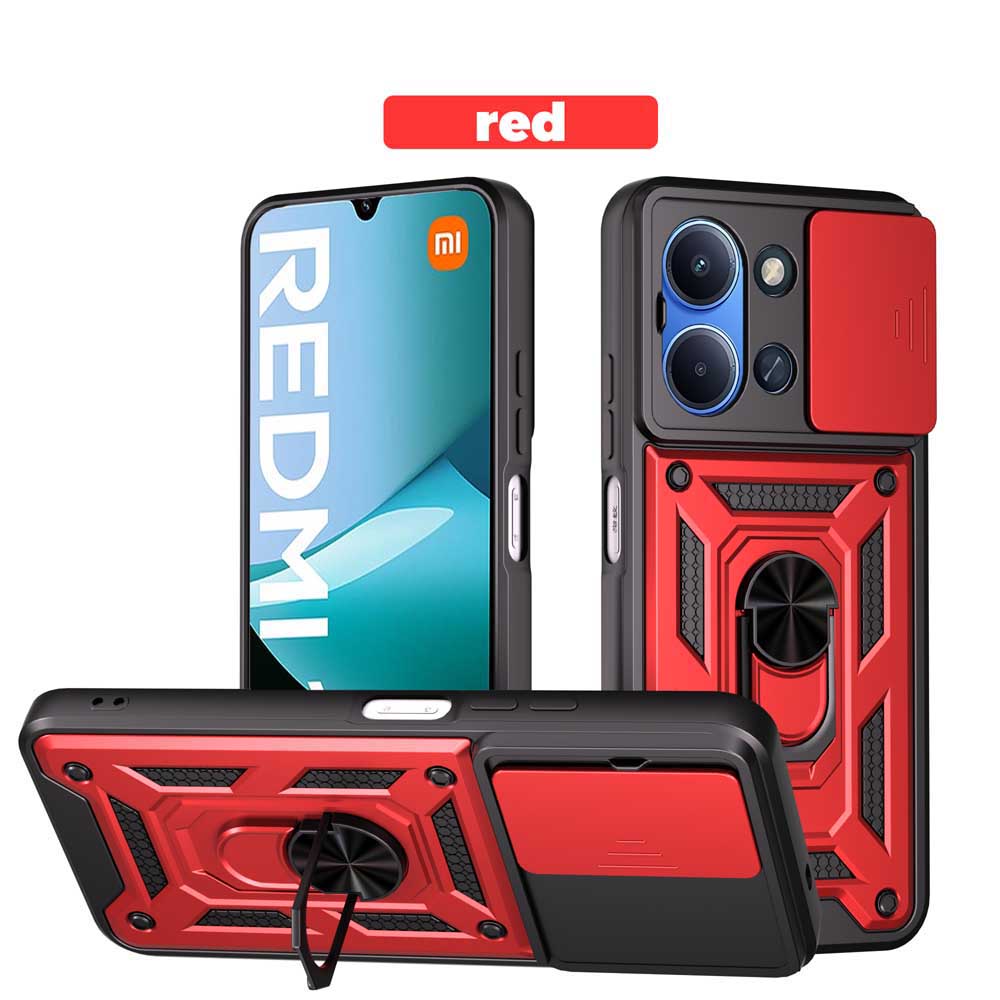 Для Redmi 15C 171MM Глобальная противоударная бронированная крышка с кольцом-держателем для автомобиля Для Redmi 15C 4G 5G Глобальная Защитная крышка с кольцом-держателем для автомобиля