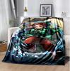 Tanjirou Nezuko Flannel Blanket Soft Warm All-Season Throw, Design for Camping, Car Travel, Hiking Sofa, Bed, Office Perfect Gift for Parties