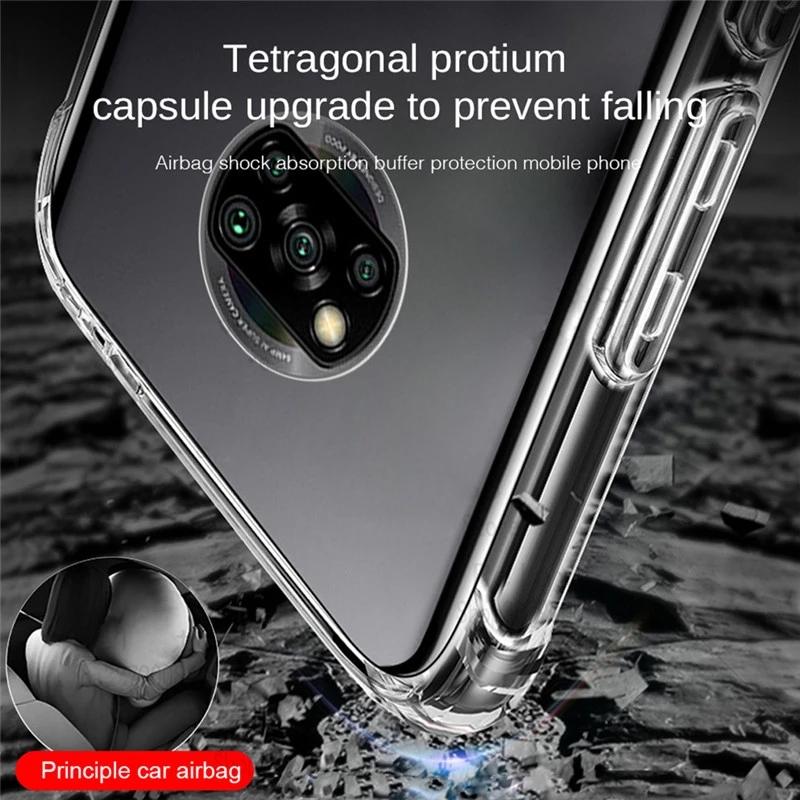 Мягкий противоударный прозрачный чехол для Poco X4 Pro 5G X3 Pro GT X3 NFC, задняя крышка с NFC для Poco F3 GT, прозрачные чехлы для Poco M4 Pro 5G M3, защита от падения