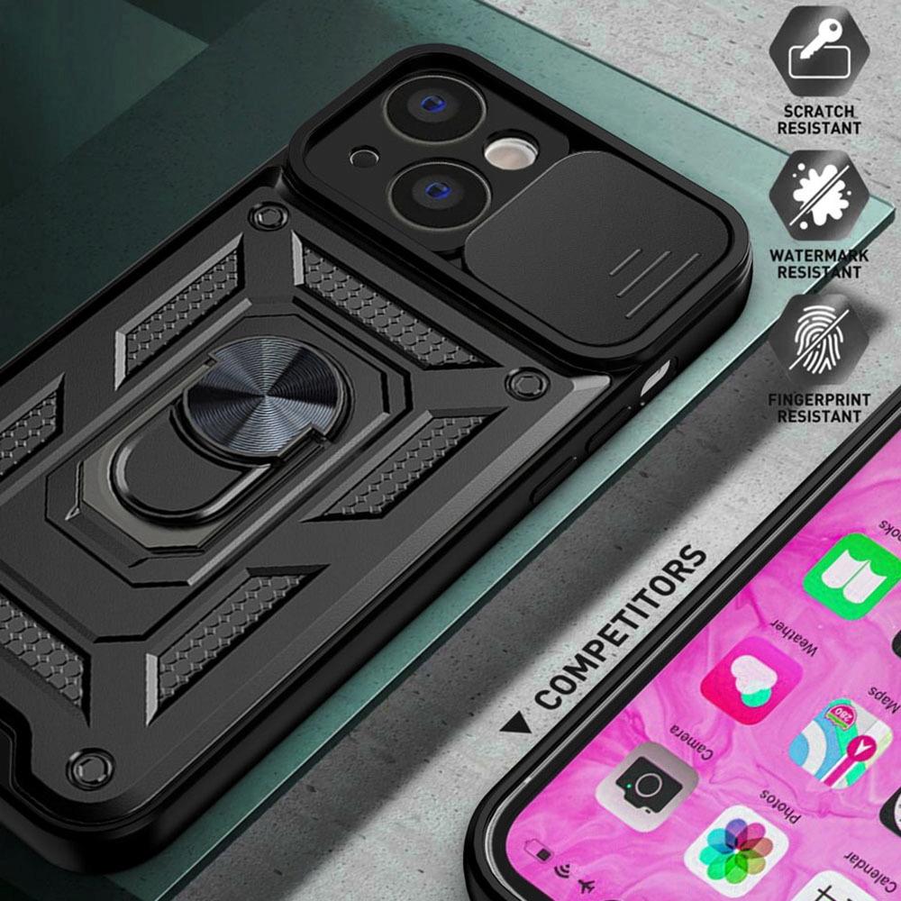Case for SAMSUNG A33 5G Defender Slide ARMOR RING STRONG BACK + GLASS