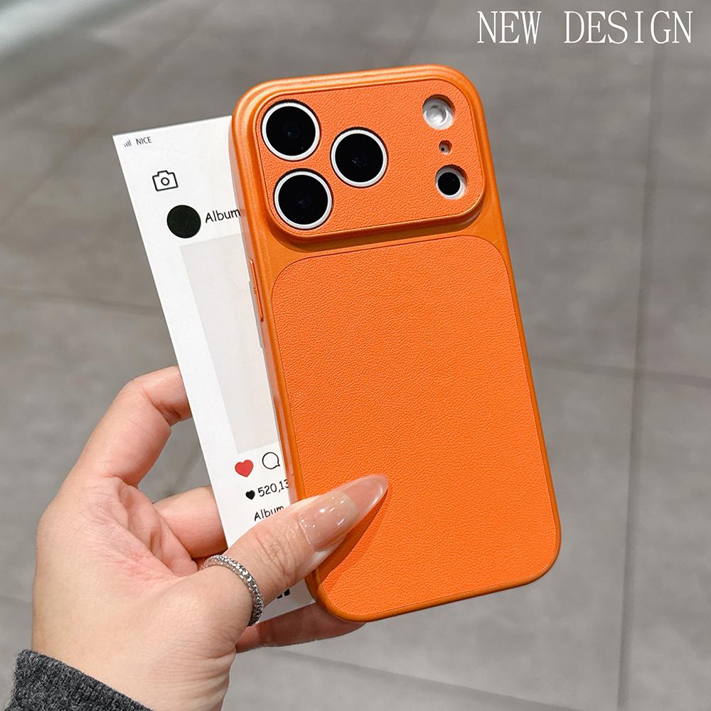 Чехол из матовой кожи класса люкс для iPhone 17 16 15 14 13 Pro Max 16 Plus 17Pro с защитой камеры Air, противоударный