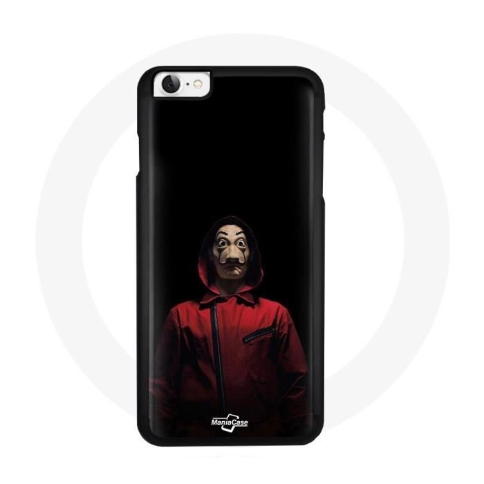Coque - La casa de papel - iPhone 8 - Souple - Protection contre les chocs - Noir