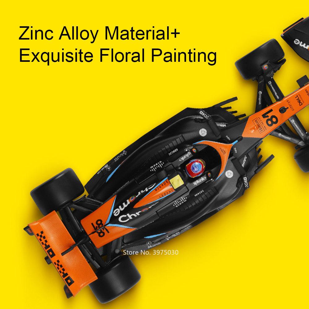 1:24 McLaren MCL60 Miniature Cars Alloy Toys Diecast Models Wheels Can Turned Rolling Sliding Sports Car Boys Festival Gifts