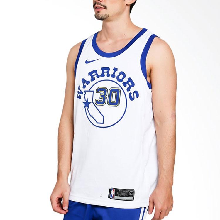 Nike Golden State Warriors Curry 30 White Hardwood Classic Swingman Jersey Men's 904152-100