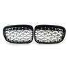 For BMW 1 Series F20 F21 2011-2014 Single/Double/Diamond Style Front Bumper Racing Grille Kidney Mesh Grill Car Replacement