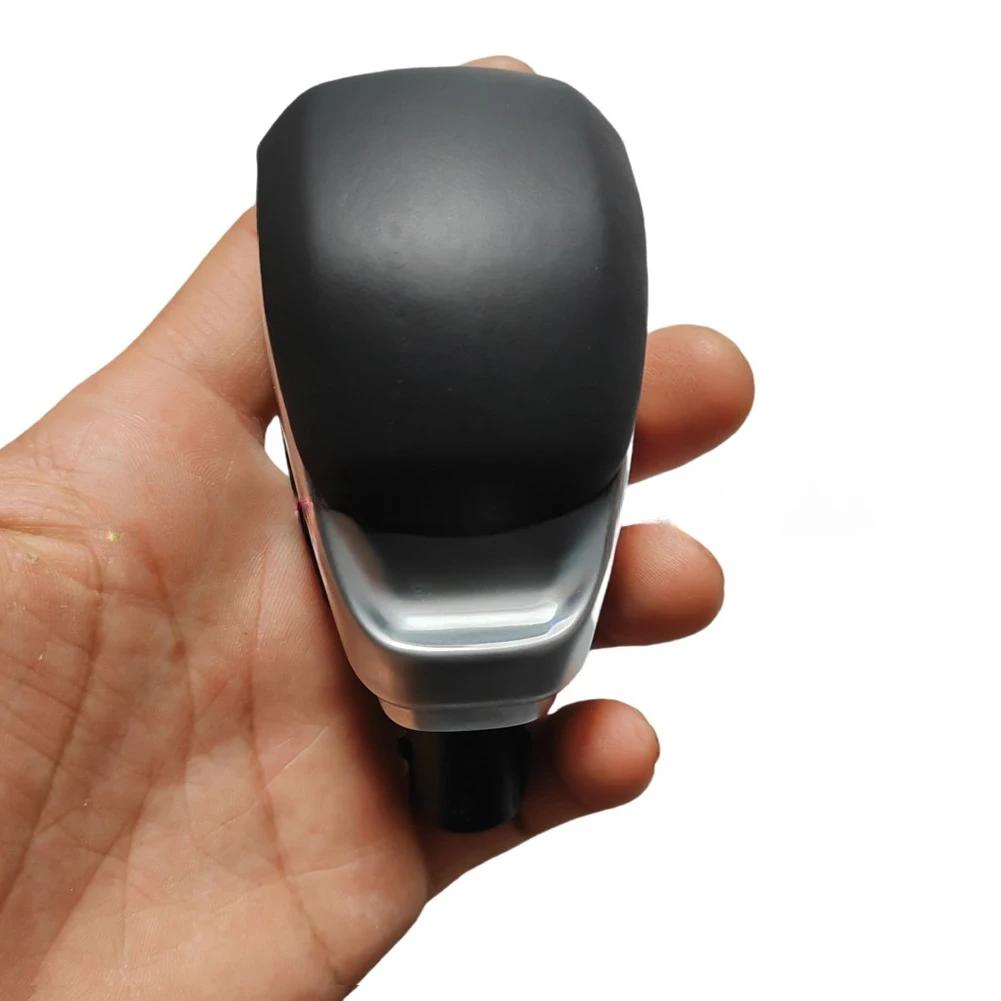 Car Gear Shift Knob Lever Black Leather For Hyundai For Santa Fe 2019-20 For Hyundai For Staria 2025-2025