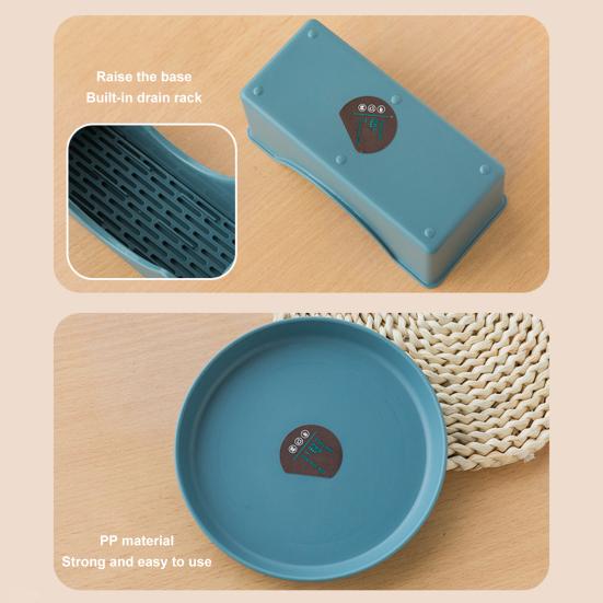 1 набор вертелов, легко моется, многоразовая 6-дюймовая тарелка для фруктов в японском стиле с подставкой для хранения, для ежедневного использования