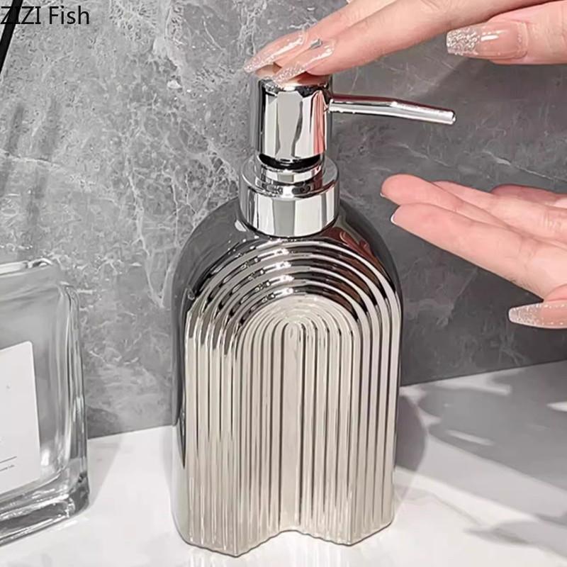 Креативный керамический дезинфицирующий флакон для рук, дозатор мыла, гель для душа, флакон лосьона, роскошные бытовые аксессуары для ванной комнаты