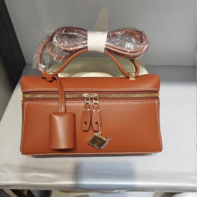 2024 Новый Extract Premium Genuine Leather Palmprint Lunch Box Сумка через плечо Большая вместимость Box Кожаная сумка
