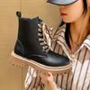 New Warm Women's Winter Boots Waterproof Pu Leather Snow Boots Platform Ankle Boots Women's Non-slip Cotton Shoes