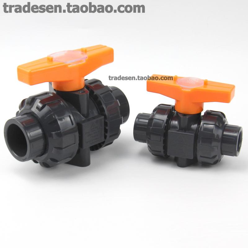 3-Way UPVC Double Union Ball Valve for Chemical and Water Pipes