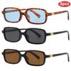 3pcs Classics Small Rectangle Sunglasses Sets Women Fashion Eyeglasses Minimalist Style Design Sunshade UV400 Glasses Unisex