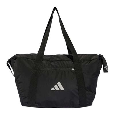 adidas Полиэстер Портативная Дорожная Сумка Женская Черная и Металлик Серебристая Adidas IT2122
