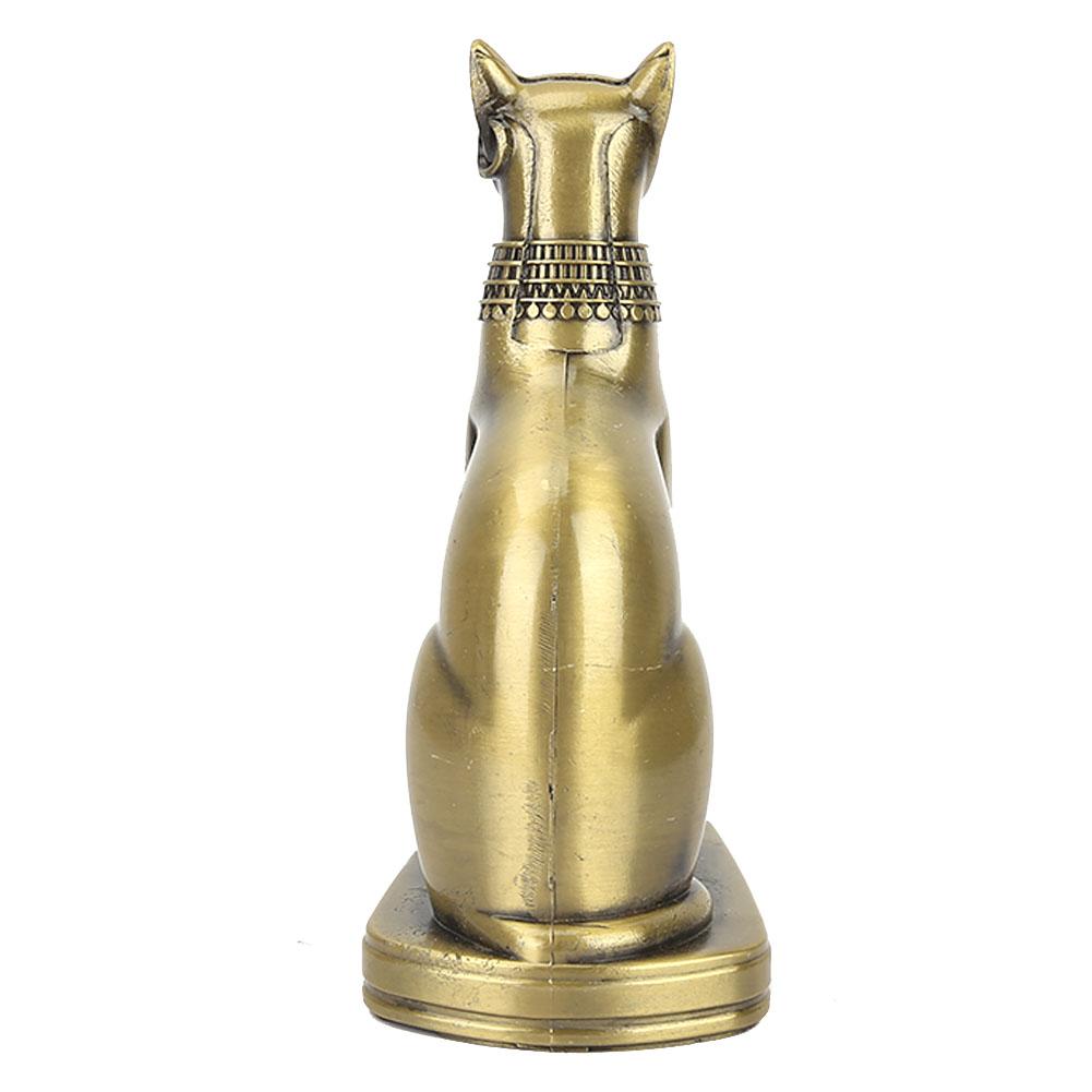 Металлическая статуэтка древнеегипетской кошки, модель домашнего интерьера, украшения, декор рабочего стола