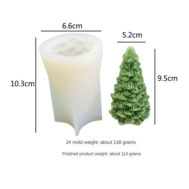 3D Simulation Christmas Tree Pine Cone Silicone Mold Mousse Cake Mold Baking Utensils Aromatherapy Handmade Candles Making Tools
