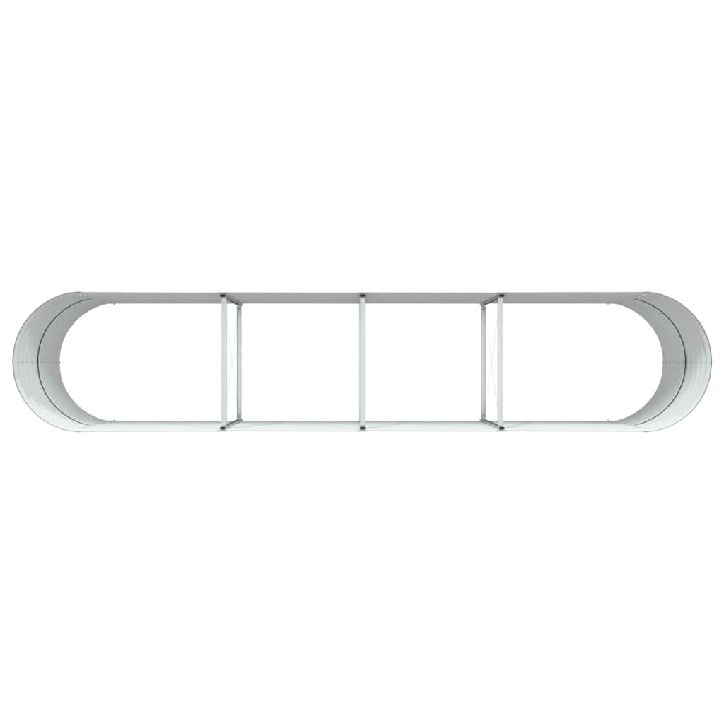 Elevated Planter Green 400 x 80 x 81 cm Steel