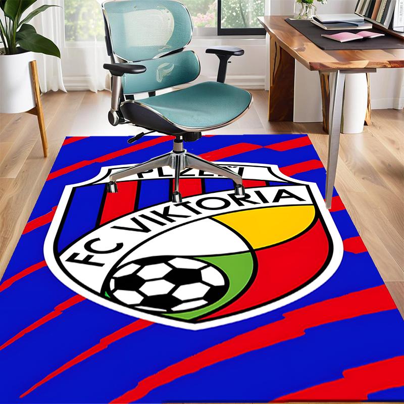 FC Viktoria Polyester Carpet, Soft Indoor Mat for Office Chair, Living Room, Computer Desk - Decorative Home Office Rug Design