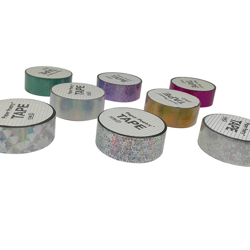 Светоотражающая цветная лазерная лента для канцелярских товаров, книг, столов, стульев и украшений для подарочной упаковки