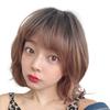 [AQUADOLL] Парик Боб Миди Кудрявый Полный, Высокий Тон Пепельно-Русый Розово-Коричневый, Один Размер, P-SPK. Дымчато-розовый пудинг wg345P-SPK