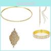 Spring Bridal Jewelry Set With Water Sparkling Diamond For Wedding And Special Occasions