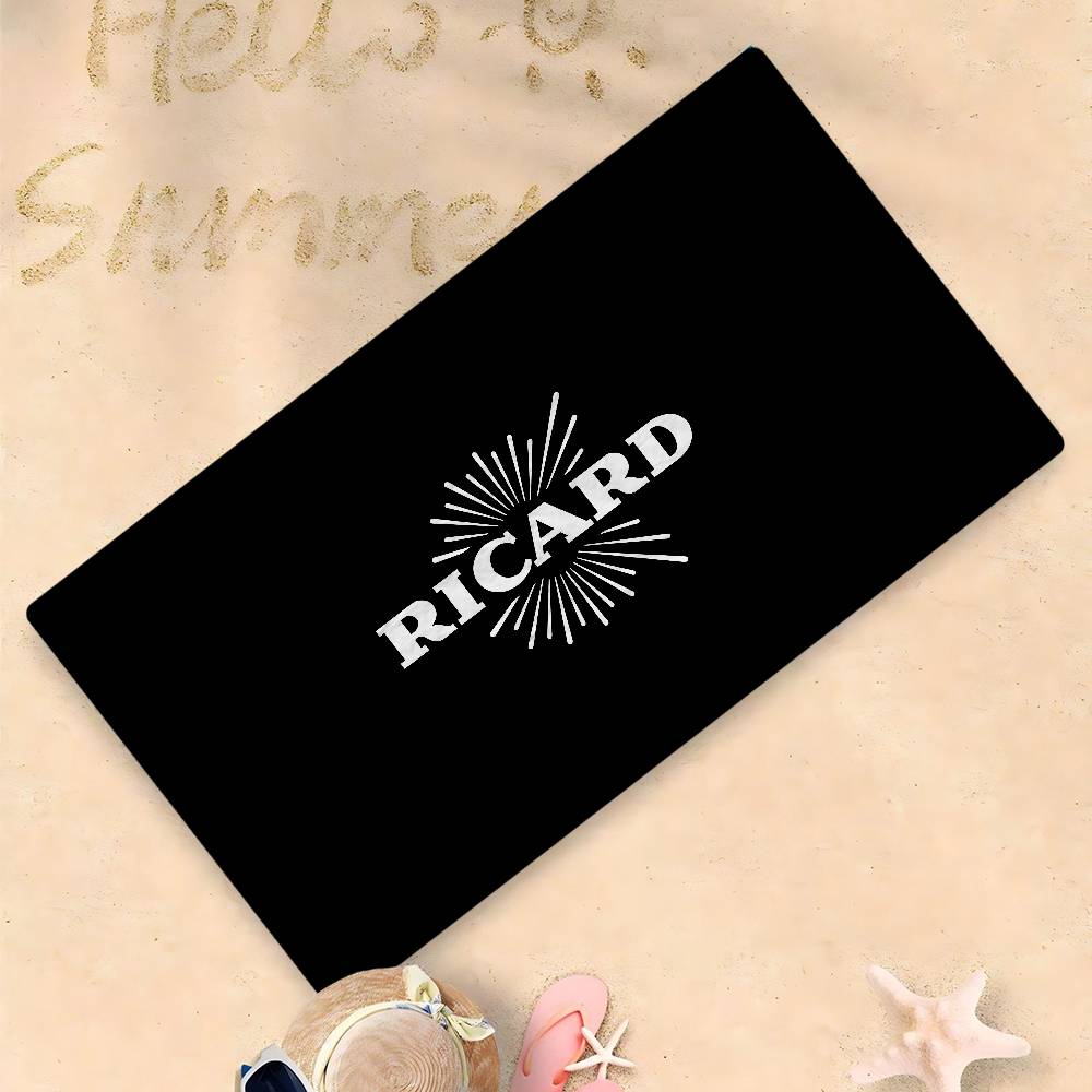 R-RicardS LOGO Microfiber Blanket Quick Drying Beach Towels Oversized Printing Super Absorbent Pool Towel Blanket