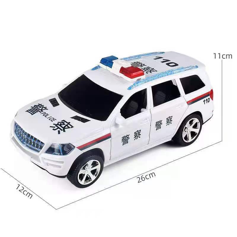 Electric Police Car Toy Children Open Police Car with Siren Car Electric Universal To Police Car Boy Gift