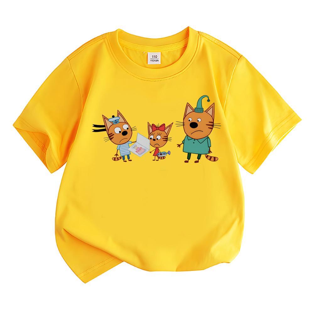 Kid-e-cats Детская футболка для девочек Летняя с коротким рукавом Мягкая 100% Хлопок Мультяшные Детские Розовые Топы Одежда для Малышей и Детей аниме футболка Милая футболка