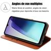 Силиконовый чехол для Xiaomi Redmi 14C - Коричневая эко-кожа - 2 закаленных стекла - Ударопрочный и устойчивый к царапинам