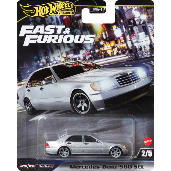 Hot Wheels Wild Speed - Mercedes-Benz 500 SEL Vehicle Toy Diecast Car, Silver, 1/64 Scale