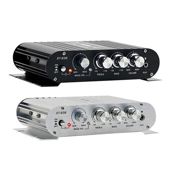 ST-838 2.1 Channel Amplifier Aluminum Alloy HiFi Power Amplifier Bass And