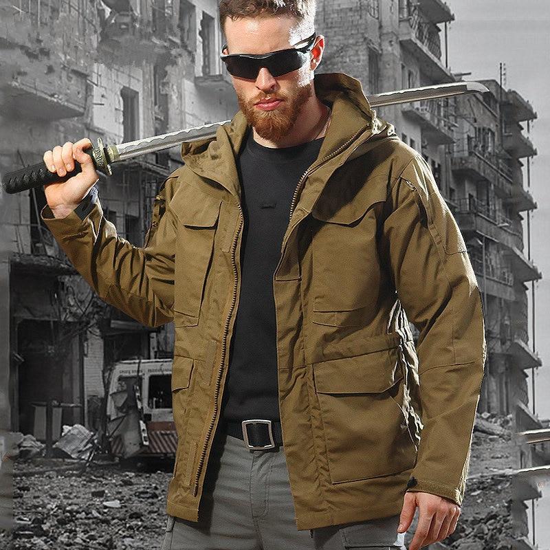 Thoshine Brand Spring Autumn Winter Men Outdoor Jackets Camouflage Hooded Army Tactical Coats Waterproof Windproof Windbreakers