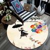 Mary Poppins pattern round rug,Carpet Rug for Living Room Bedroom Playroom ,Non-slip Floor Mat,Holiday Gifts and Birthday Gifts.